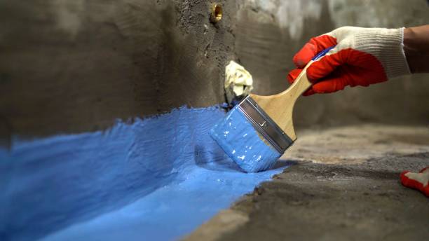 Commercial Exterior Waterproofing project at a Freedom, PA business property by SJ Waterproofing Pros
